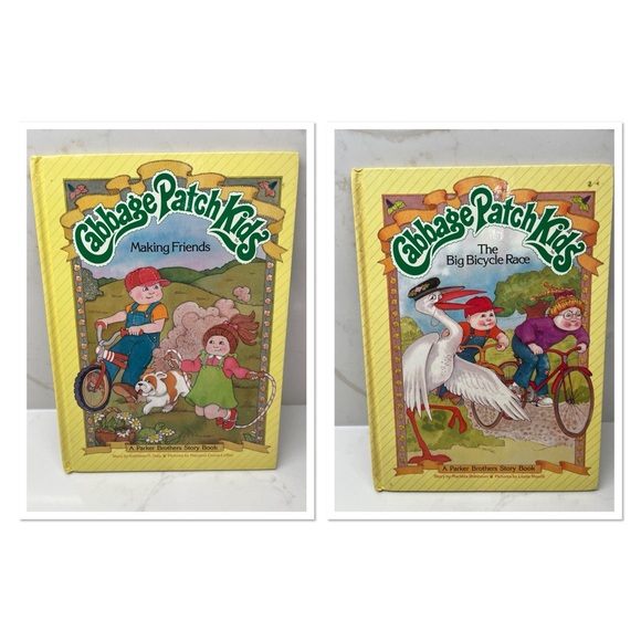 Pair Of Cabbage Patch Kids Parker Brothers Story Book Hardcover 1984 - Picture 1 of 7